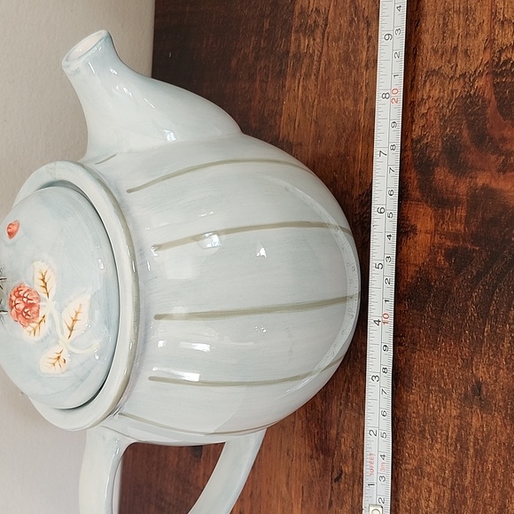 VTG Hallmark Marjolein Bastin "Nature's Sketchbook" Ceramic Teapot W/bird Accent - Picture 8 of 9